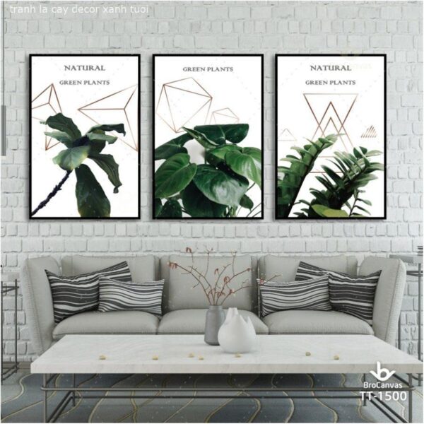 Tranh Lá Cây Decor Xanh Tươi TT-1500