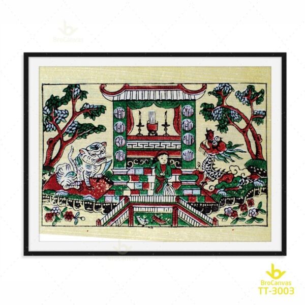 Tranh Lễ Chùa TT-3003