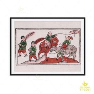 Tranh Mục Đồng Chăn Trâu Thả Diều TT-3061