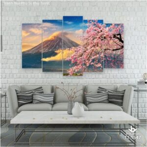 Tranh Núi Phú Sĩ Phủ Tuyết TT-1547