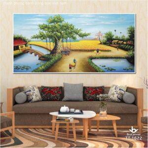 Tranh Phong Cảnh Đồng Quê Việt Nam TT-1622