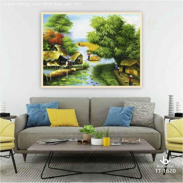 Tranh Phong Cảnh Thôn Quê Việt Nam TT-1620