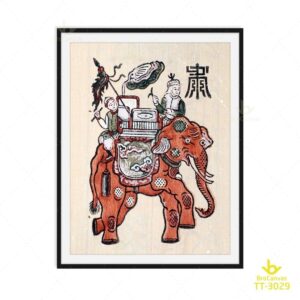 Tranh Quản Tượng TT-3029