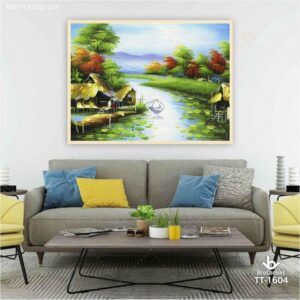 Tranh Phong Cảnh Sông Quê TT-1604
