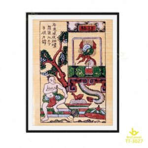 Tranh Thạch Sanh Đánh Trăn Tinh TT-3027