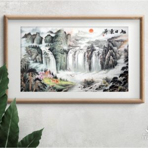 Tranh Thác Nước Trên Núi Cao TT-1829