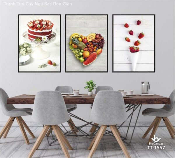 Tranh Trái Cây Ngũ Sắc Đơn Giản BRO1557