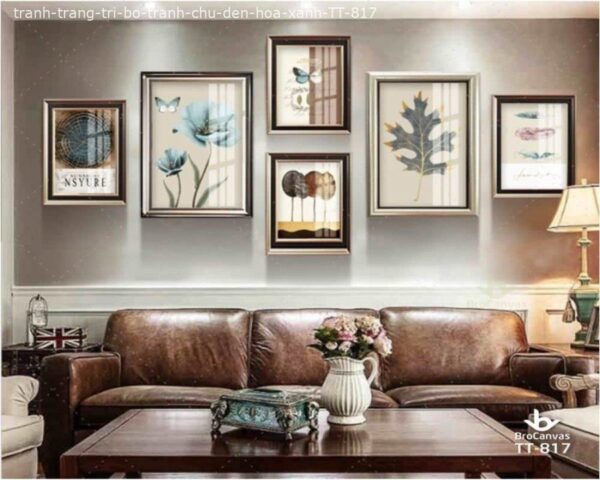 Tranh Trang Trí Decor: “Bộ Tranh Chủ Đề Hoa Xanh” TT-817.