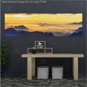 Tranh Trang Trí Hoàng Hôn Núi Rừng TT-851 | Brocanvas.com