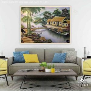 Tranh trang trí: “Làng quê Việt Nam” TT-1374