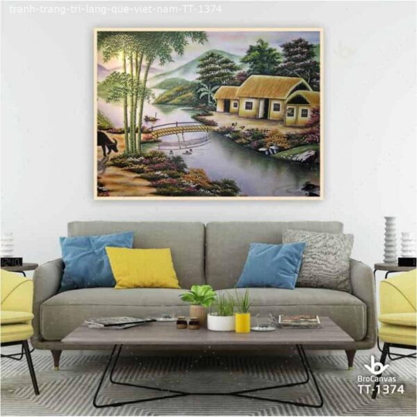 Tranh trang trí: “Làng quê Việt Nam” TT-1374
