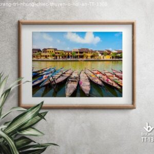 Tranh Trang Trí Phong Cảnh: “Những Chiếc Thuyền Ở Hội An” TT-1308