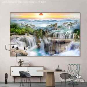 Tranh trang trí: “Thác nước hùng vĩ” TT-1384
