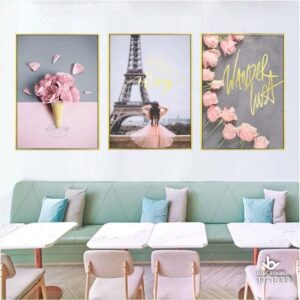 Tranh trang trí: “Bộ 3 tháp Eiffel” TT-1333