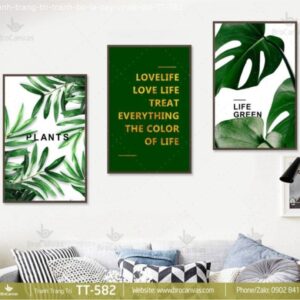 Tranh Trang Trí: “Tranh Bộ Lá Cây Nhiệt Đới” TT-582