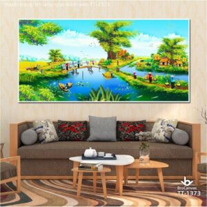 Tranh trang trí: “Làng quê bình yên” TT-1373